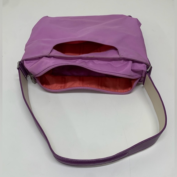 Tumi Magenta Lavender Durable Ballistic Nylon Tote Handbag Purse - Picture 11 of 15